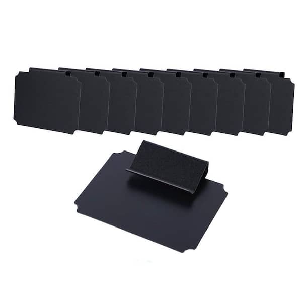 Basket Labels Clip-On Set for Storage Bins with Chalk Tag Stickers and Markers, Removable and Reusable Organizers