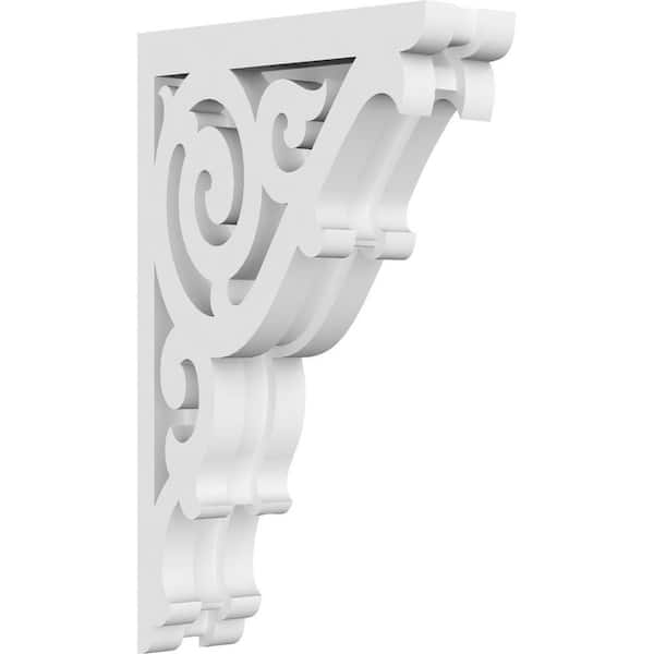 Ekena Millwork Athens 1.5 in. W x 9 in. H x 5.5 in. D Signature Urethane Polyurethane Corbel