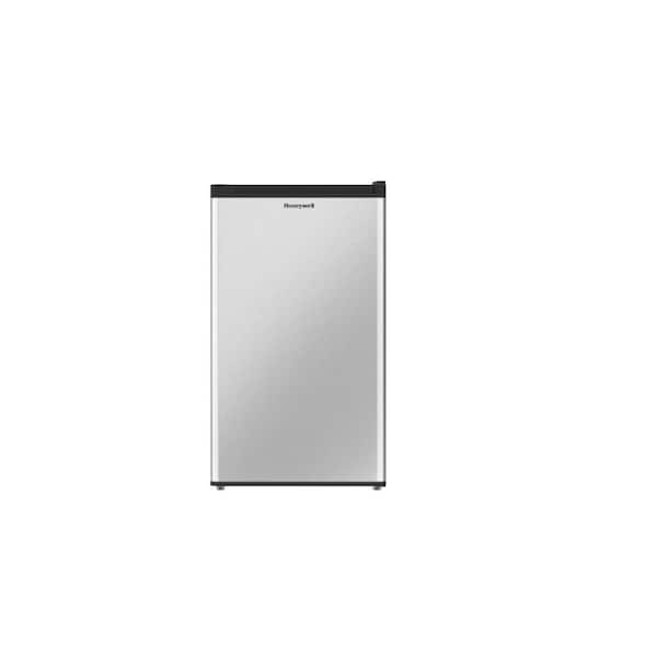Honeywell Compact Upright Freezer, 3 cu. Ft, Single Door Upright Freezer with Reversible Door, Removable Shelves, Stainless Steel