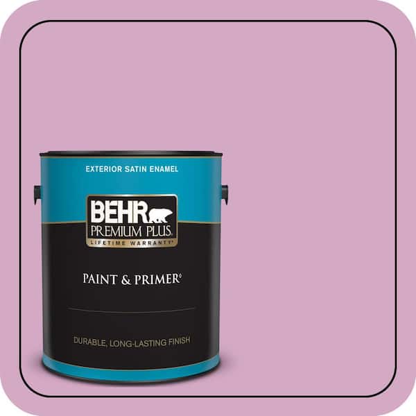 BEHR PREMIUM PLUS 1 gal. #M120-4 Heart to Heart Satin Enamel Exterior Paint & Primer