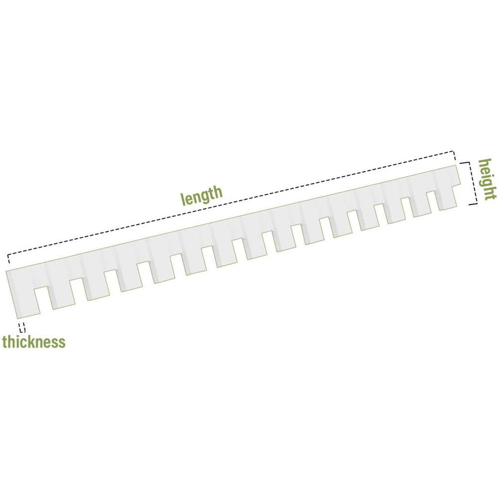 Sanford White Architectural Grade PVC Dentil Trim Moulding with Backplate