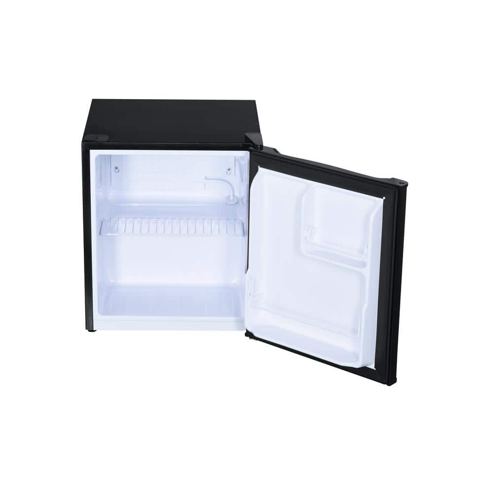 Black Compact Energy Star Mini Fridge with Reversible Door