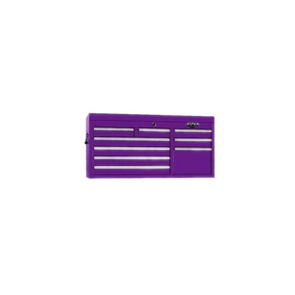 Viper Tool Storage 41 in. 9-Drawer Chest, Purple