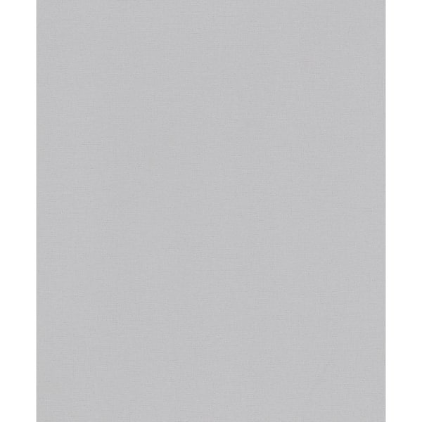 Unbranded Flora Collection Silver Plain Texture Matte Finish Non-Pasted Vinyl on Non-Woven Wallpaper Roll