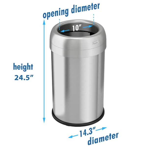 300 Gallon Commercial Trash Can With LId and Hatch – All About Tanks