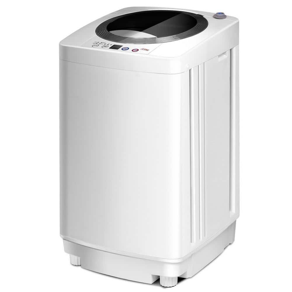 Costway 16.9 in. 0.79 cu. ft. High-Efficiency White Full-Automatic Top Load Washing Machine -  EP24460
