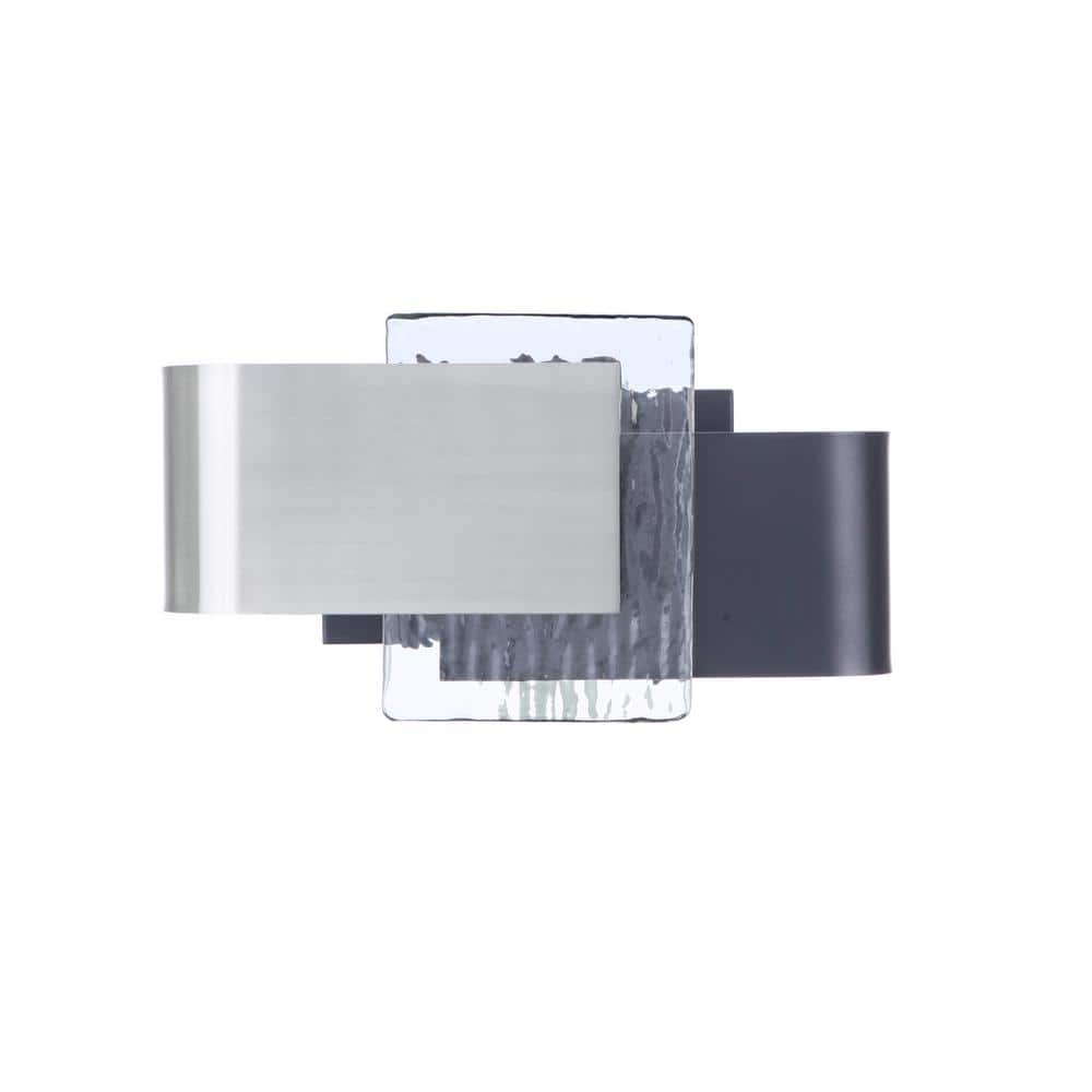 CRAFTMADE Harmony Transitional 1-Light Flat Black / Polished Nickel ...
