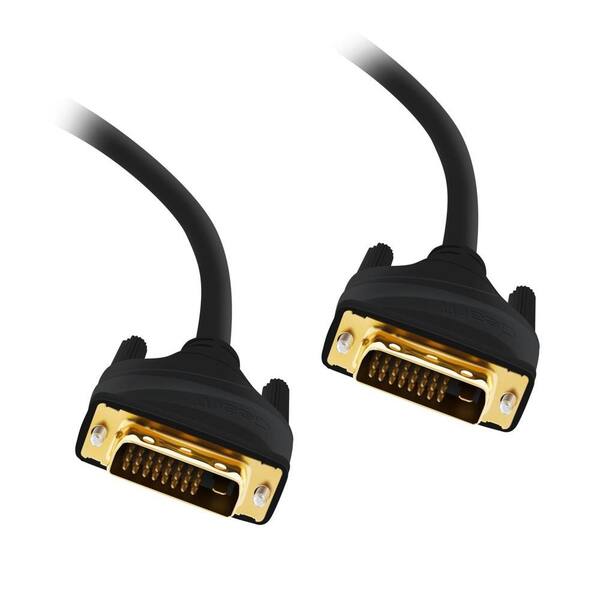 GearIt 10 ft. DVI to DVI Dual Link Cable - DVI-D Male to Male - Black (2-Pack)