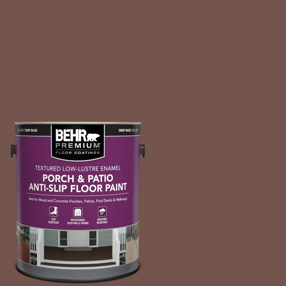 1 gal. #HDC-CL-12 Terrace Brown Textured Low-Lustre Enamel Interior/Exterior Porch and Patio Anti-Slip Floor Paint price history on PriceWatchPro