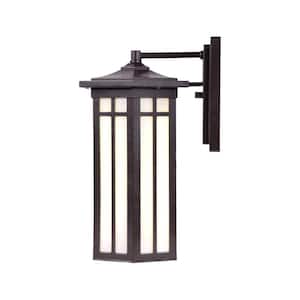 Antique Bronze Outdoor LED Wall Lantern Sconce
