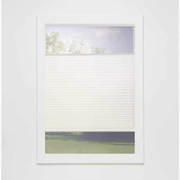 Ivory Cordless Top-Down Bottom-Up Light Filtering Eco Polyester Cellular Shades - 29 in. W x 54 in. L