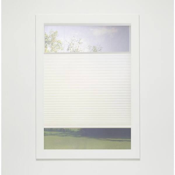 Perfect Lift Window Treatment Ivory Cordless Top-Down Bottom-Up Light Filtering Eco Polyester Cellular Shades - 56 in. W x 64 in. L