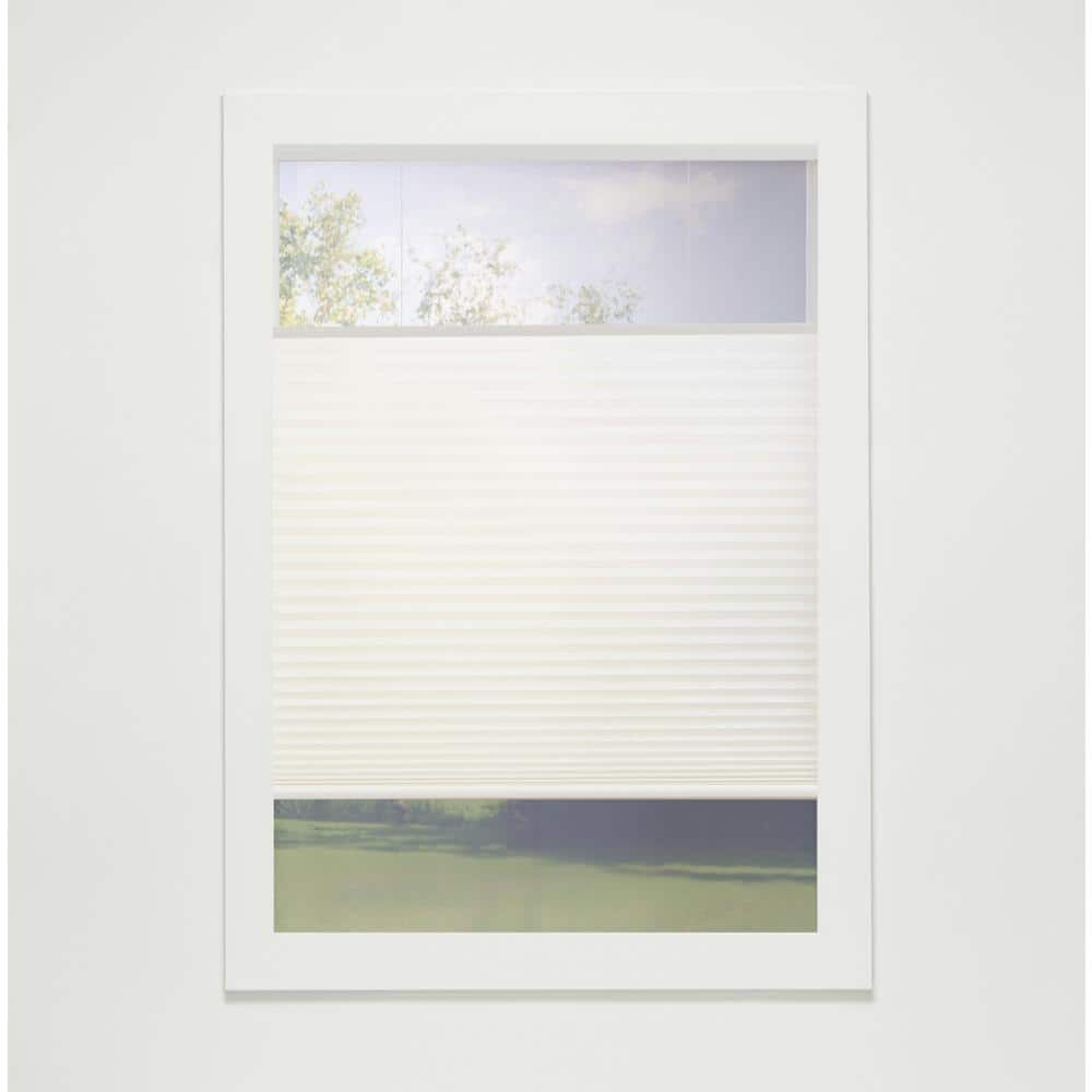 Perfect Lift Window Treatment Ivory Cordless Top-Down Bottom-Up Light  Filtering Eco Polyester Cellular Shades - 61.5 in. W x 72 in. L QQIV614720  - The Home Depot