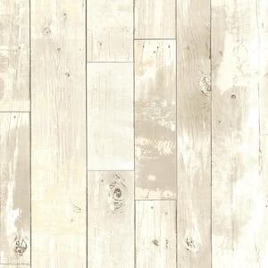 Ashwile Taupe Wood Taupe Wallpaper Sample