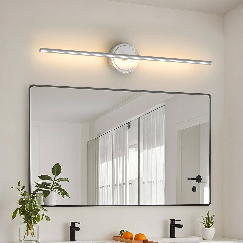 28 in. Chrome Wireless Lights with Remote 350° Rotation Wall Sconces Set of 2 price history on PriceWatchPro