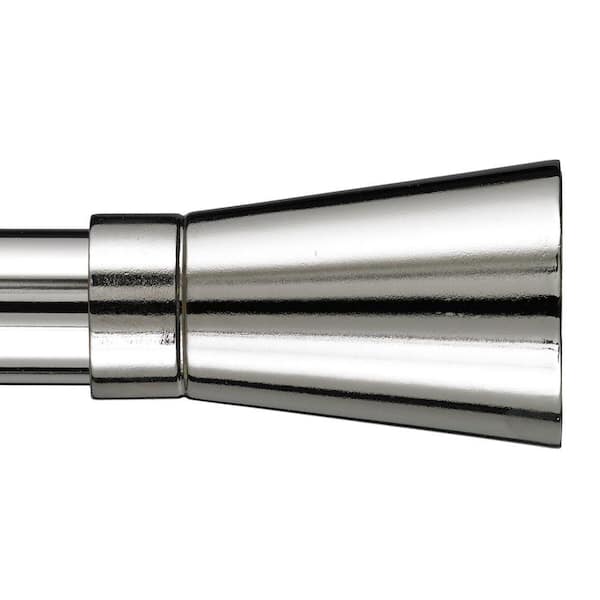 Art Decor Linea 4 ft. Non-Telescoping Single Curtain Rod in Chrome