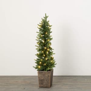 49 " Artificial Medium LED Pine Christmas Tree Planter