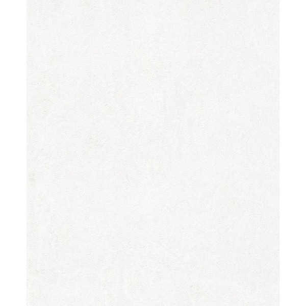 Unbranded Distressed Concrete White Metallic Highlight Finish Vinyl on Non-Woven Non-Pasted Wallpaper Roll