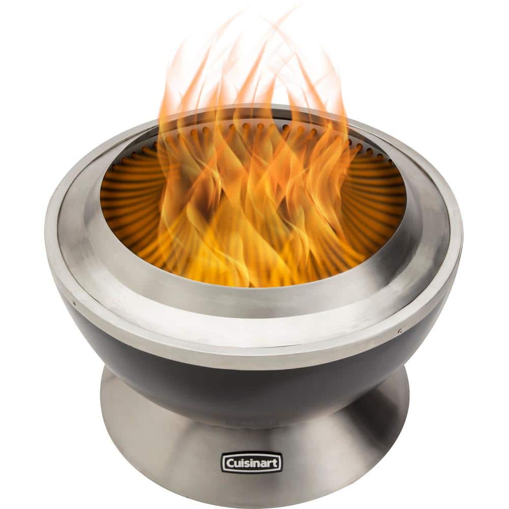 Cuisinart 25" Black Stainless Steel Smokeless Fire Pit