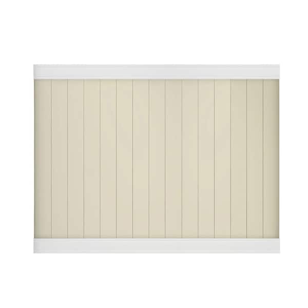 Veranda Somerset 6 ft. H x 6 ft. W White Vinyl Privacy Fence Panel 128009 -  The Home Depot