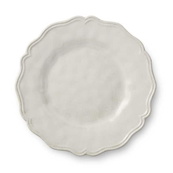 Isabella White Crackle Melamine Salad Plate (Set of 4)