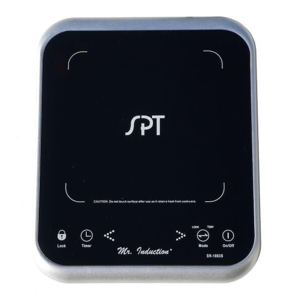 SPT 11.25 in. Ceramic Surface Induction Cooktop in Silver with 1 Element