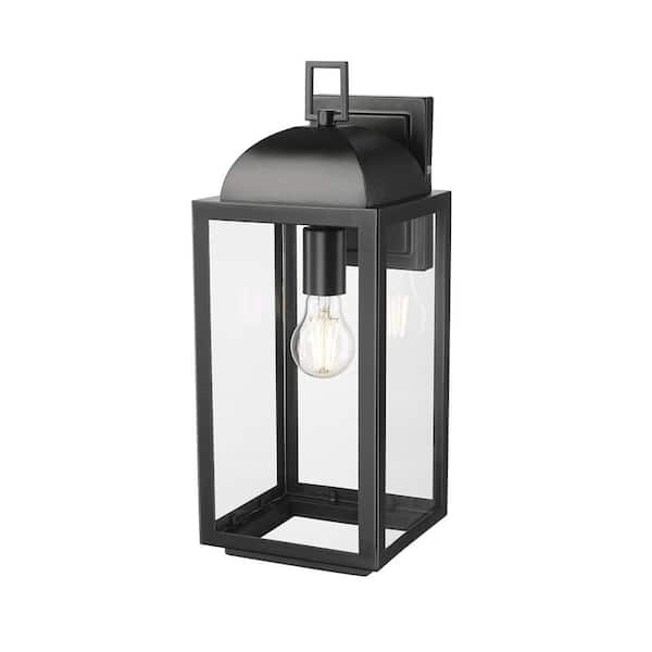 Beaufort 17.75" High 1-Light Outdoor Wall Sconce-Powder Coated Black