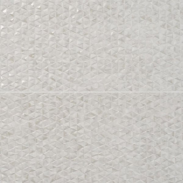 Ivy Hill Tile Slash Blanco 11.81 in. x 35.43 in. Matte