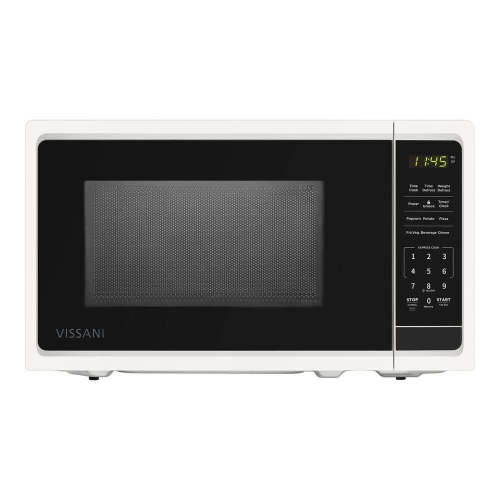 0.7 cu. ft. 700-Watt Countertop Microwave in White