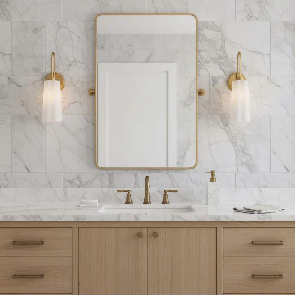 Honey 5.25 in. 1 Light Distressed Brass Vanity Light price history on PriceWatchPro