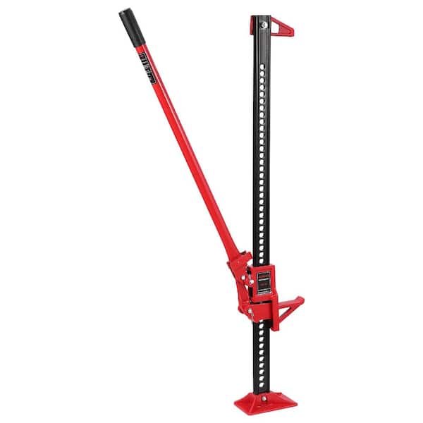 48 in. 6000 lb. High-Lift Farm Jack with Base Mate, Recovery Kit Off-Road Tire for Sand, Mud, Snow, Truck, SUV, ATV,Red