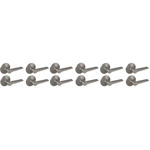 Freedom Satin Nickel Hall/Closet Door Lever 12-Pack