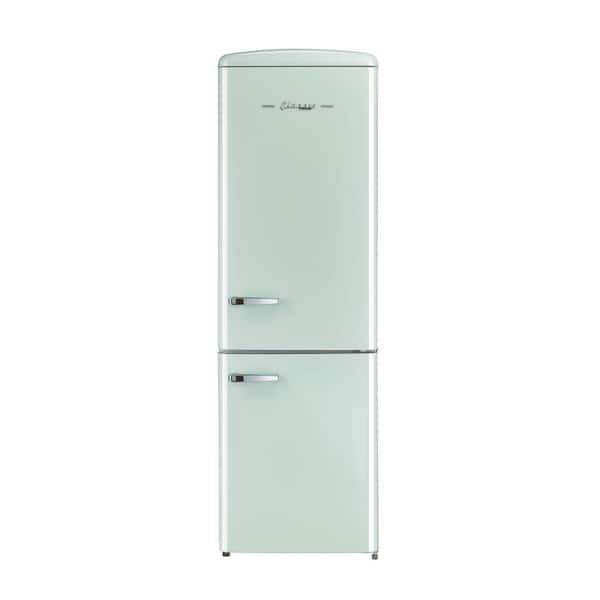Unique Appliances Classic Retro 23.6 in 11.7 cu. ft. Frost Free Retro Bottom Freezer Refrigerator in Summer Mint Green, ENERGY STAR