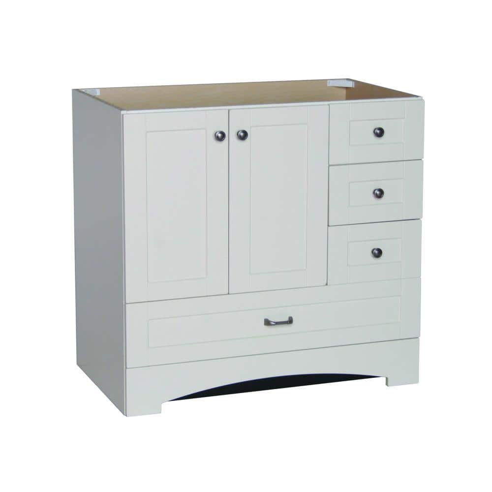 St Paul Manchester 36 In Bath Vanity Cabinet Only In Vanilla Mbd3621 V The Home Depot