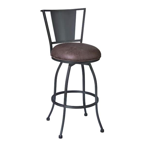 Armen Living Dynasty 26 in. Brown Bar Stool