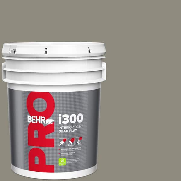 BEHR PRO 5 gal. #790D-5 Squirrel Dead Flat Interior Paint