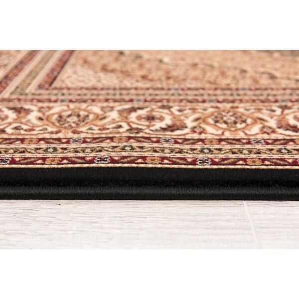 Rug Branch Majestic Black 2 ft. 8 in. x 8 ft. Traditional Runner 