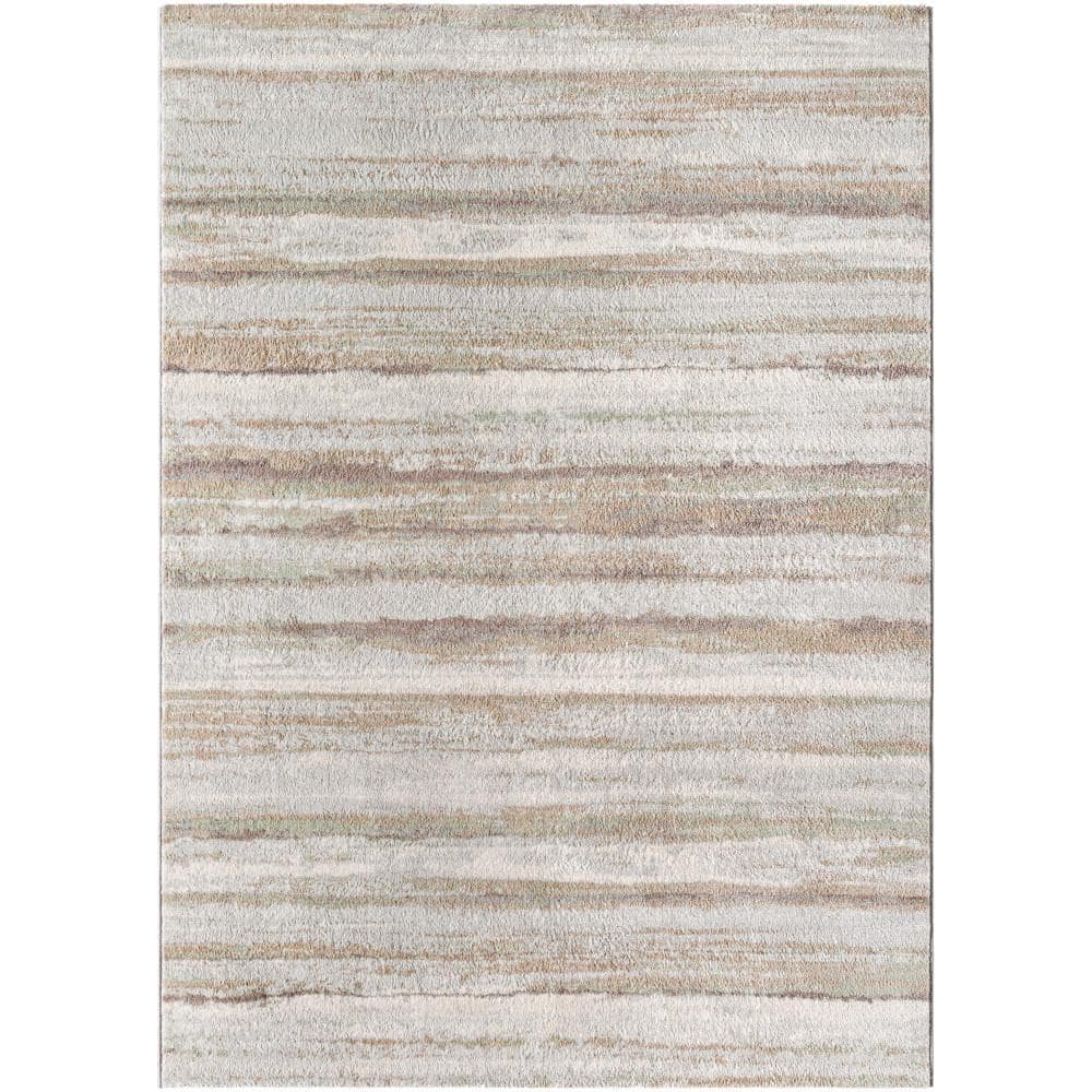 Livabliss Furaha Cream/Light Brown 8 ft. x 10 ft. Indoor/Outdoor Area ...