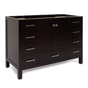 Cambridge 48 in. W x 21.5 in. D x 34.5 in. H Freestanding Bath Vanity Cabinet Only in Espresso