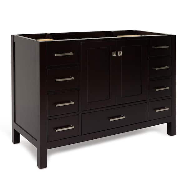 Cambridge 48 in. W x 21.5 in. D x 34.5 in. H Freestanding Bath Vanity Cabinet Only in Espresso