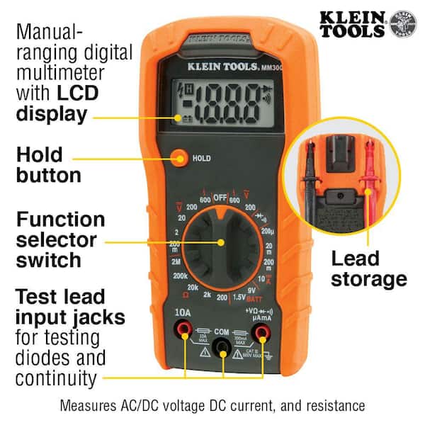 Klein Tools - Electrical Test Kit with 600V AC/DC Multimeter, Non Contact Volt Tester, and Receptacle Tester
