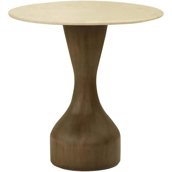 Galey Alix xLivabliss Mila Rose Modern End Table, 24 in. H x 24 in. W x 24 in. D, Beige