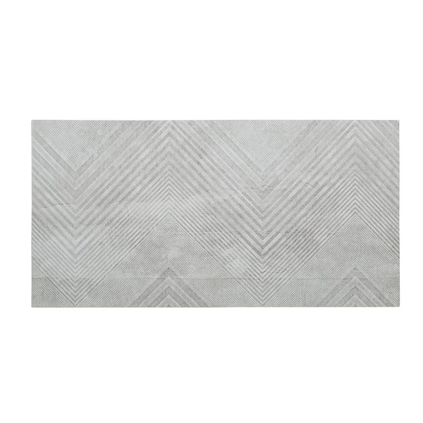 Jeffrey Court Vibes Gray 12 in. x 24 in. Subway Glossy Ceramic Wall Tile (2 sq. ft. /Each)