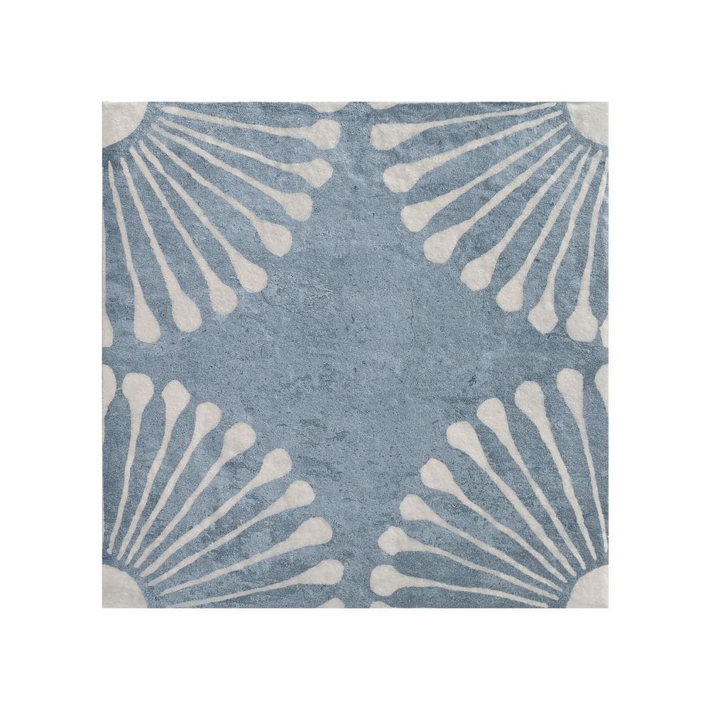 Take Home Sample-Merena Blue 4 in. x 4 in. Matte Porcelain Square Wall and Floor Tile Sample price history on PriceWatchPro