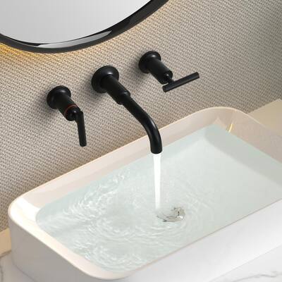 Matte Black - Wall Mounted Faucets - Bathroom Sink Faucets - The 