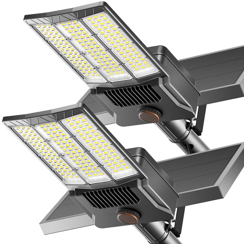 8000-Watt 480000 Lumen 240° Black Motion Sensing Dusk to Dawn Integrated LED Parking Lot Area Light (2-Pack) price history on PriceWatchPro