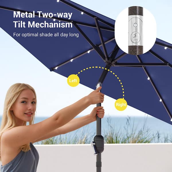 leisure ways patio umbrella LAUSAINT HOME Outdoor with Base included, 11 FT Deluxe Curvy Cantilever Umbrella Heavy Duty Offset Hanging Umbrella with 360° Rotation for Market, Pool, Garden, Backyard, Deck (Beige) Relax in expansive PHI VILLA 15ft Large Patio