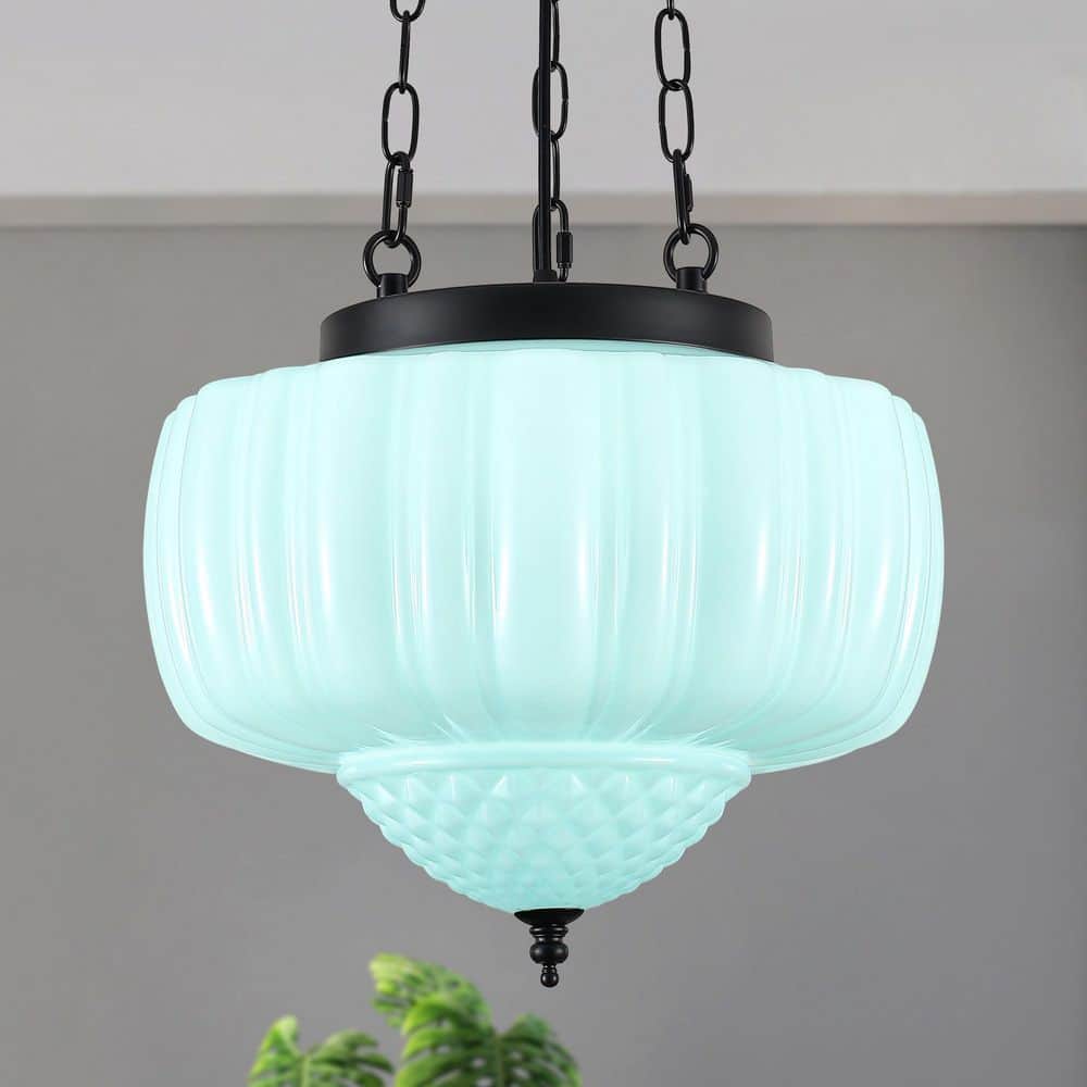 4-Light Black & Light Green Mid Century Modern Height Adjustable Chandelier with Frosted Glass for Bedroom price history on PriceWatchPro