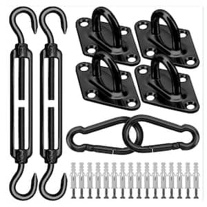 6-inch stainless steel shade sail mounting hardware, suitable for rectangular and triangular shade sails, 40-Pieces