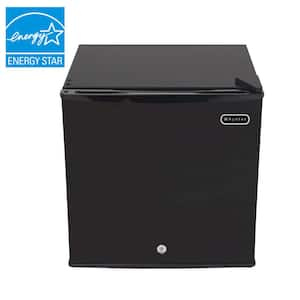 1.1 cu. Ft. Upright Freezer Mini Freezer with lock Reversible Door in Black Energy Star